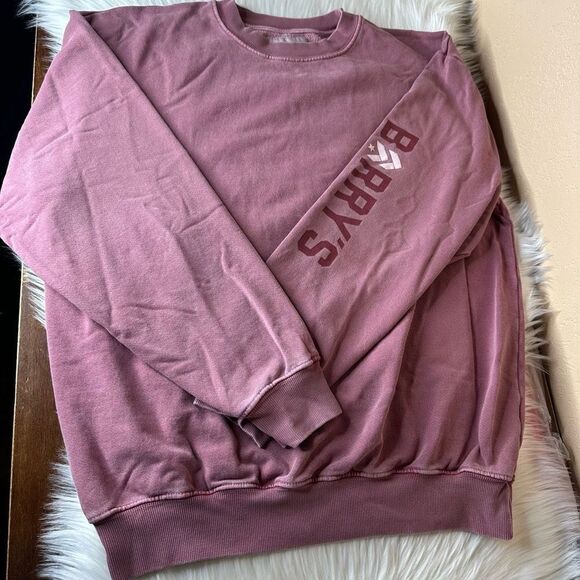 BARRY'S BERRY RED CREWNECK SWEATSHIRT – BARRY'S SHOP Size Large - Picture 12 of 12